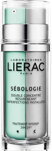 Lierac Sébologie Double Concentré Resurfacant 2x15ml | Soins de nuit