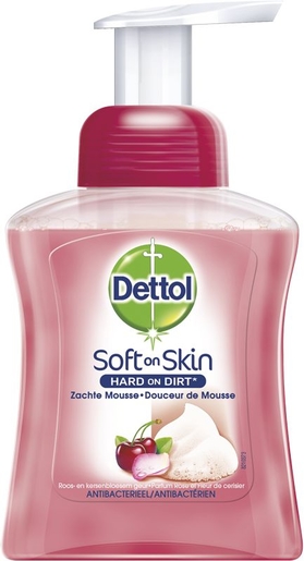 Winst Vrijstelling dok Dettol Soft on Skin Zacht Schuim Roos Kersenbloesem 250ml | Ontsmetting  voor de handen