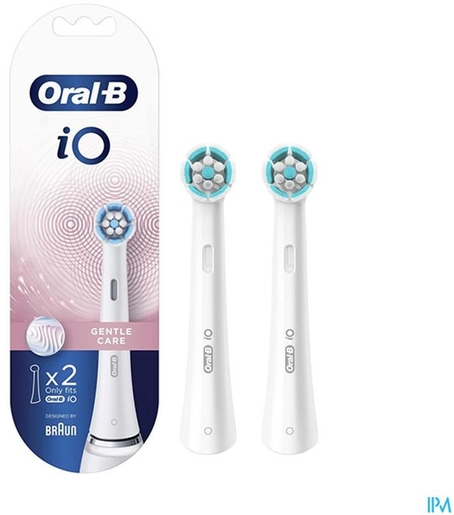 Oral-B iO Gentle Care borstels Wit 2 stuks | Tandenborstels