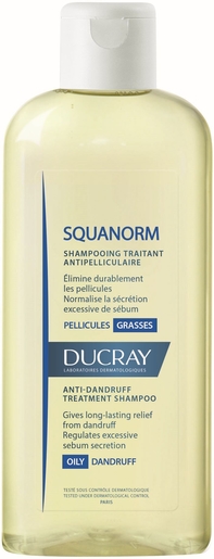 Ducray Squanorm Shampooing Pellicules Grasses 200ml | Antipelliculaire