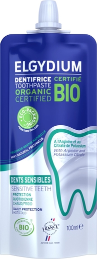 Elgydium Organic Tandpasta Gevoelige tanden Bio 100 ml | Tandpasta's - Tandhygiëne