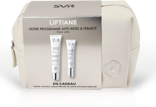 SVR Liftiane Beauty Case Crème Riche 40ml (met oogcontour aangeboden) | Oogomtrek