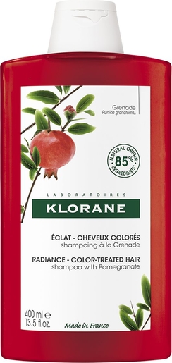  Klorane Shampoo Stralende Kleur Granaatappel 400ml | Shampoo