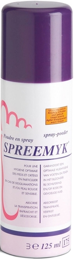 Spreemyk Spray Poudre Pieds 125ml | Echauffement - Transpiration