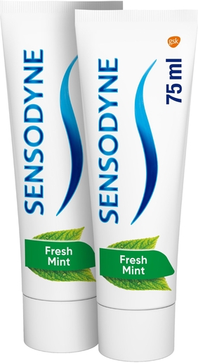 Sensodyne Fresh Mint Duo 2x75 ml | Mondhygiëne