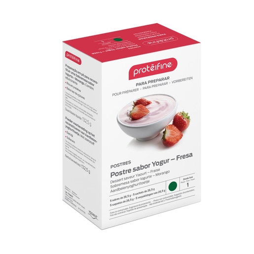 Proteifine Dessert Yoghurt Aardbei Zakje 5 P073 | Orale voeding