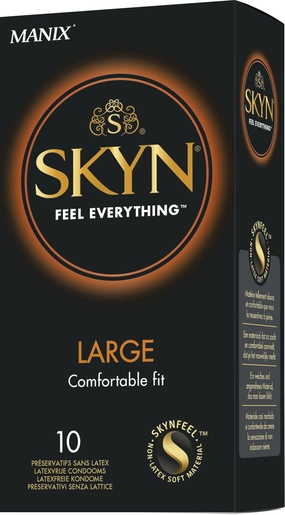 Manix Skyn Large Preservatifs 10 | Préservatifs
