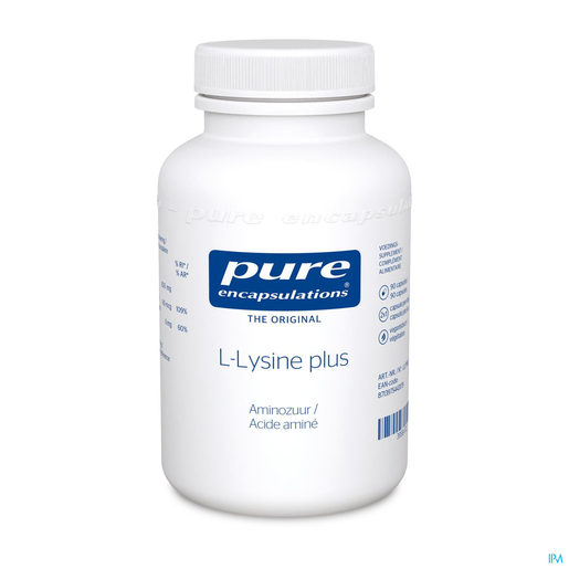 Pure Encapsulations L-lysine Plus 90 Capsules | Aminozuren