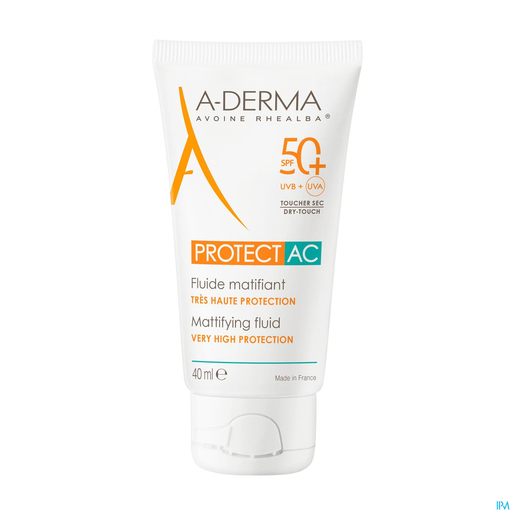 A-Derma Protect AC Matterende Fluid SPF 50+ 40 ml | Zonneproducten