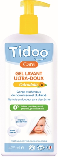 Tidoo Gel Lavant Ultra-Doux Calendula 475ml | Bain - Toilette