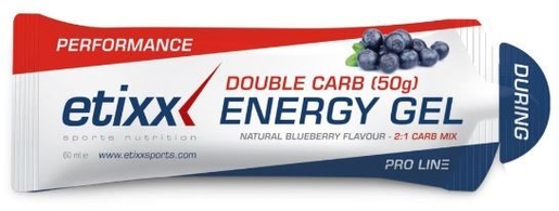 Etixx Double Carb Energy Gel Proline Blueberry 60ml | Pour sportifs