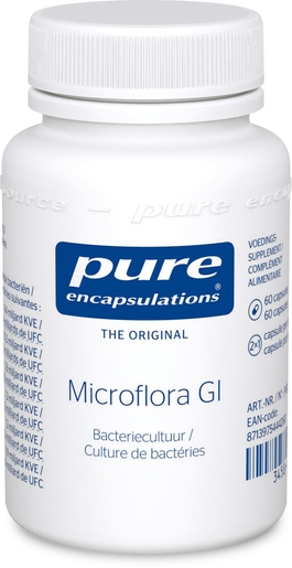 Microflora GI 60 Capsules | Probiotiques - Prébiotiques