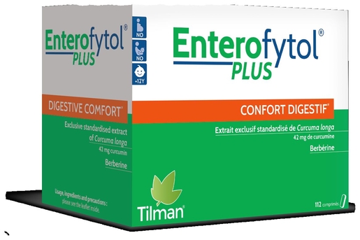 Enterofytol Plus Confort Difestif Curcuma 112 Comprimés | Digestion - Transit