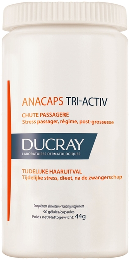 Ducray Anacaps Tri-activ 3x20 Capsules (2+1 Gratis) | Haaruitval - Gebroken nagels