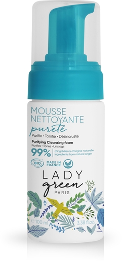Lady Green Mousse Nettoyante Pureté 100ml | Démaquillants - Nettoyage