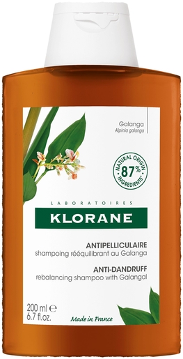 Klorane Shampoing Rééquilibrant Galanga 200ml | Antipelliculaire