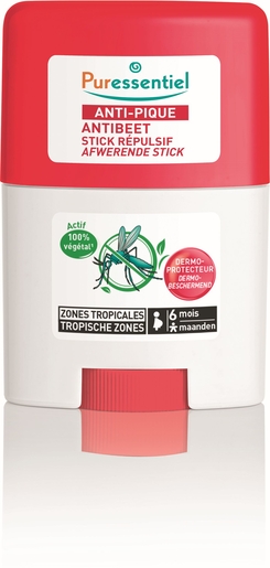 Puressentiel Stick Tegen Insectenbeten Tropische Gebieden 20 ml | Antimuggen - Insecten - Insectenwerend middel 