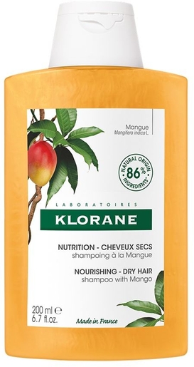 Klorane Shampooing Nutrition Beurre de Mangue 200ml | Shampooings