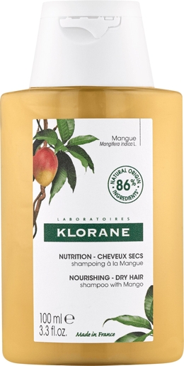Klorane Voedende Shampoo Mango 100 ml (Nieuwe Formule) | Shampoo
