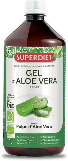 SuperDiet Gel Aloë Vera Bio 1L | Bioproducten