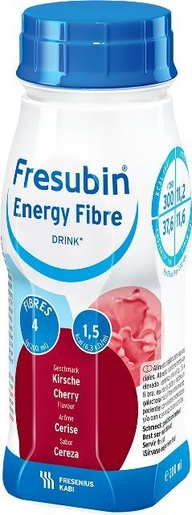 Fresubin Energy Fibre Drink Cerise 4x200ml | Nutrition orale