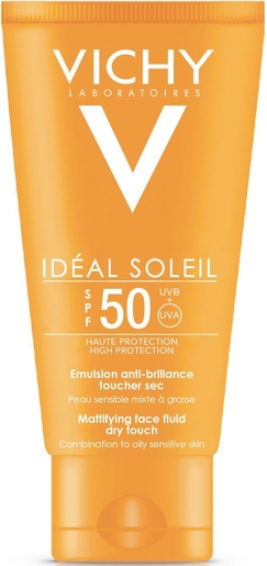 Vichy Ideal Soleil Emulsie tegen glimmen SPF50 50ml | Zonnebescherming