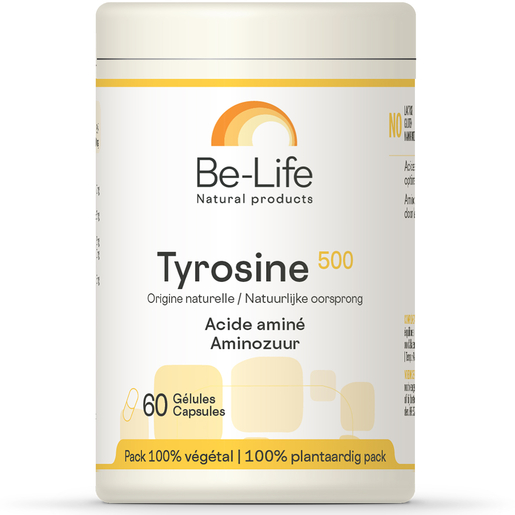 Be-Life Tyrosine 500 60 Gélules | Stress - Relaxation
