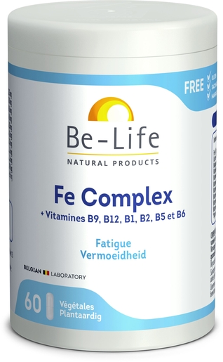 Be Life Fe Complex 60 Capsules | Ijzer