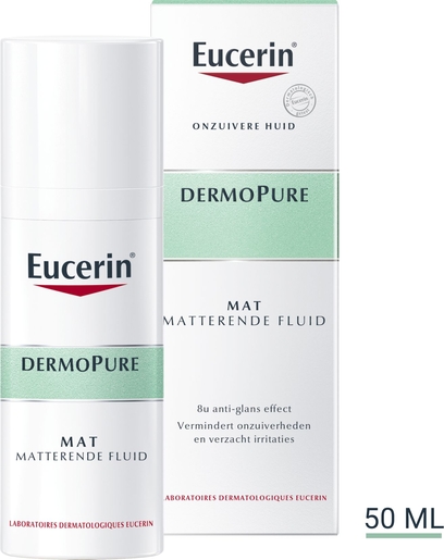 Eucerin DermoPure MAT Matterende Fluid Acne Onzuivere Huid 50ml | Speciale zorgen