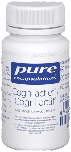 Pure Encapsulations Cogni Actief 60 Capsules