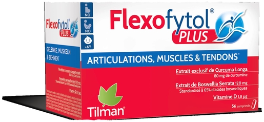Flexofytol Plus Articulations Muscles Tendons Curcuma 56 Comprimés | Articulations