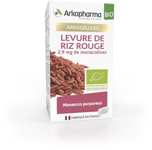 Arkogélules Levure de Riz Rouge Bio 150 Capsules | Tension - Cholesterol