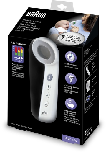 Braun Age Precision contactloze voorhoofdthermometer | Thermometers