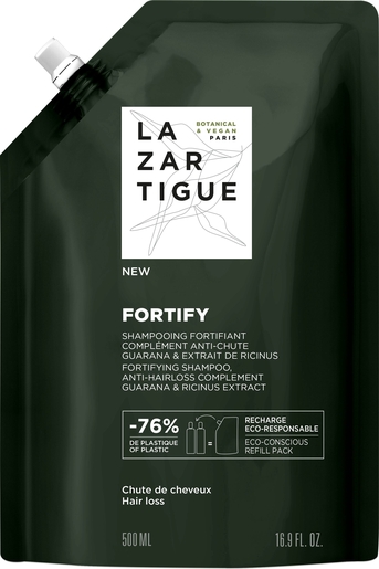 Lazartigue Fortify Shampooing Fortifiant Eco-Recharge 500ml | Chute