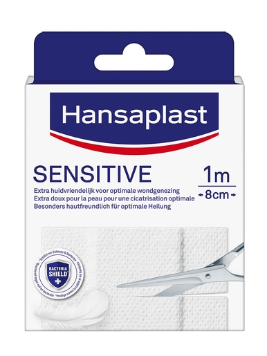 Hansaplast Sensitive 1 m x 8 cm | Verbanden - Pleisters - Banden