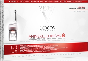 Vichy Dercos Aminexil Clinical 5 Women 21 Ampoules x6ml