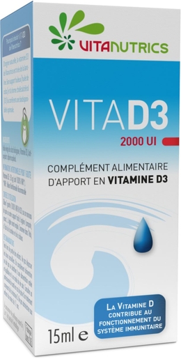 VitaD3 2000iu Vitanutrics Druppels 15ml | Vitaminen D