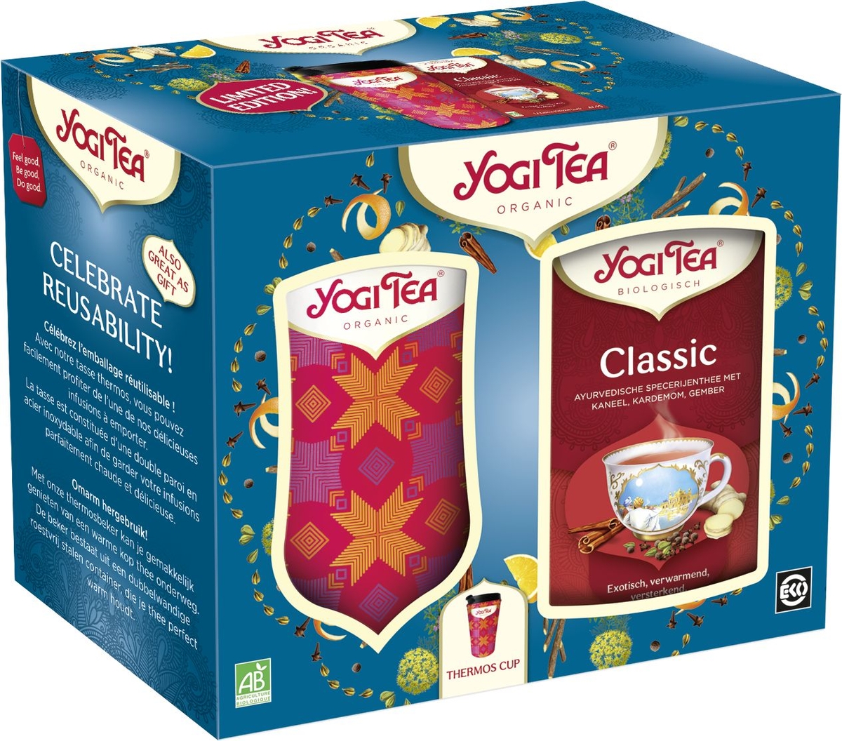 Yogi Tea Coffret Feel The Good Moments Tasse + Sachets de Thé