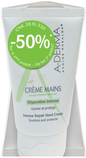 A-Derma Handcrème 2x50ml (2de product aan -50%) | Schoonheid en hydratatie van handen