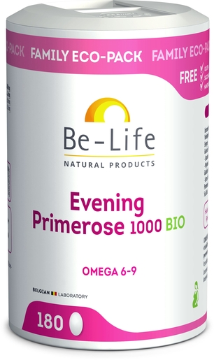 Be Life Evening Primrose 1000 Bio 180 Gélules | Bien-être féminin