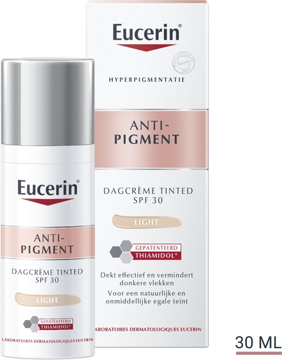 Eucerin Anti-Pigment Dagcrème Tinted SPF 30 Getint Light Hyperpigmentatie met pomp 50ml | Antirimpel