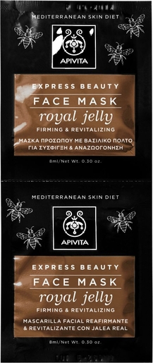 Apivita Express Beauty Mask Royal Jelly 2x8ml | Liftend effect - Elasticiteit