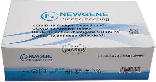 25 Antigenische Nasale Zelftesten Covid-19 Newgene (kit 25 stuks) | Zelfdiagnosetesten - Zelftest