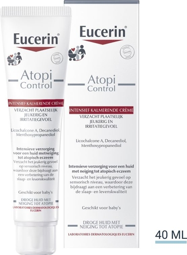 Eucerin AtopiControl Intensief Kalmerende Crème Droge Huid met neiging tot Atopie 40ml | Droge huid - Hydratatie