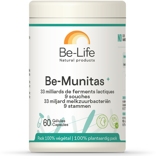 Be-Life Be-Munitas+ 60 Gélules | Probiotiques - Prébiotiques