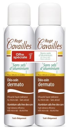 Rogé Cavaillès Deo Soin Dermato Spray 2x150ml (2ème produit à - 50%) | Déodorants classique