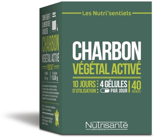 Charbon Végétal Activé 40 Capsules | Digestion - Transit