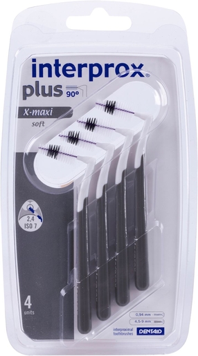 Interprox Plus 4 Brosses Interdentaires X-Maxi 2.4mm | Fil dentaire - Brossette interdentaire