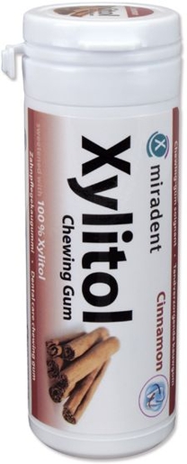 Miradent 30 Chewing Gum Xylitol Cannelle Sans Sucre | Dentifrice - Hygiène dentaire