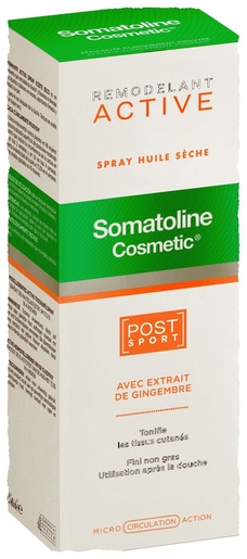 Somatoline Cosmetic Active Post Sport Droge Olie 150 ml | Afslanken - Stevigheid - Platte buik